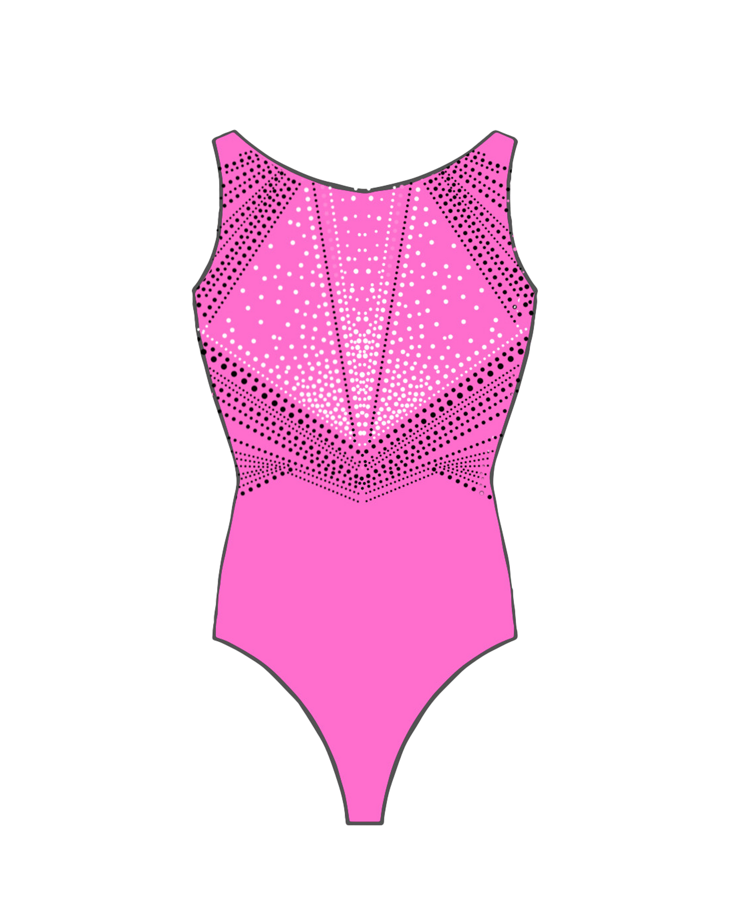 **NEW DESIGN*** Short Sleeved Leotard (Pink)