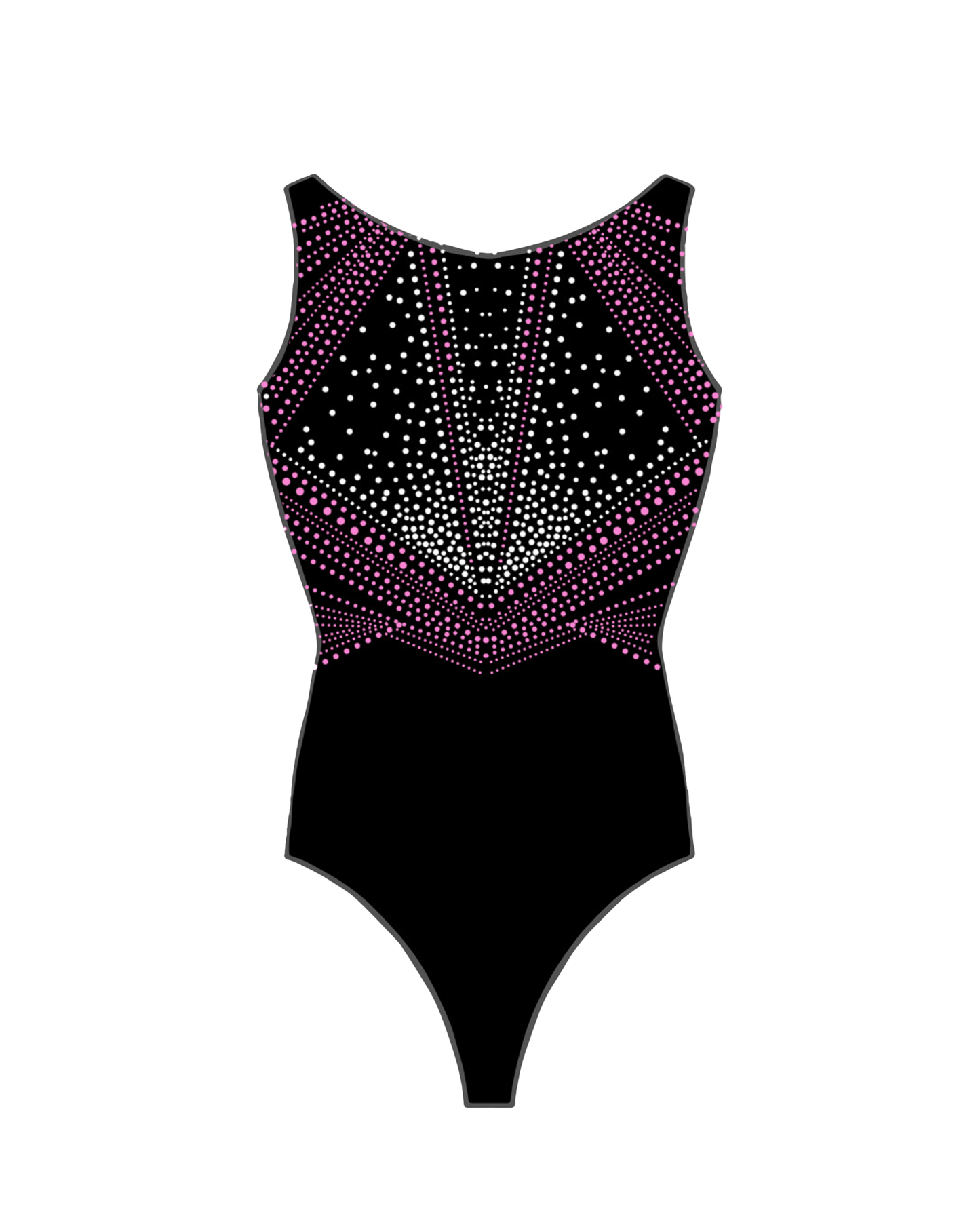 **NEW DESIGN*** Short Sleeved Leotard (Black)