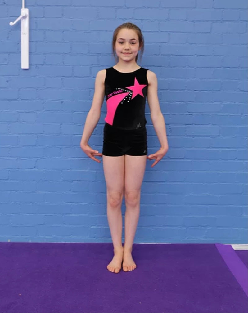 Velour Short Sleeved Leotard