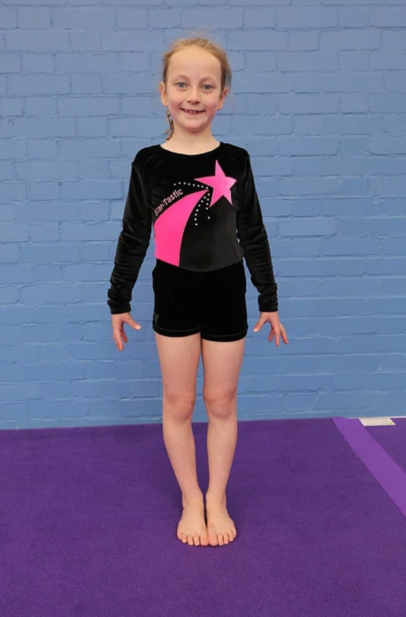 Velour Long Sleeved Leotard