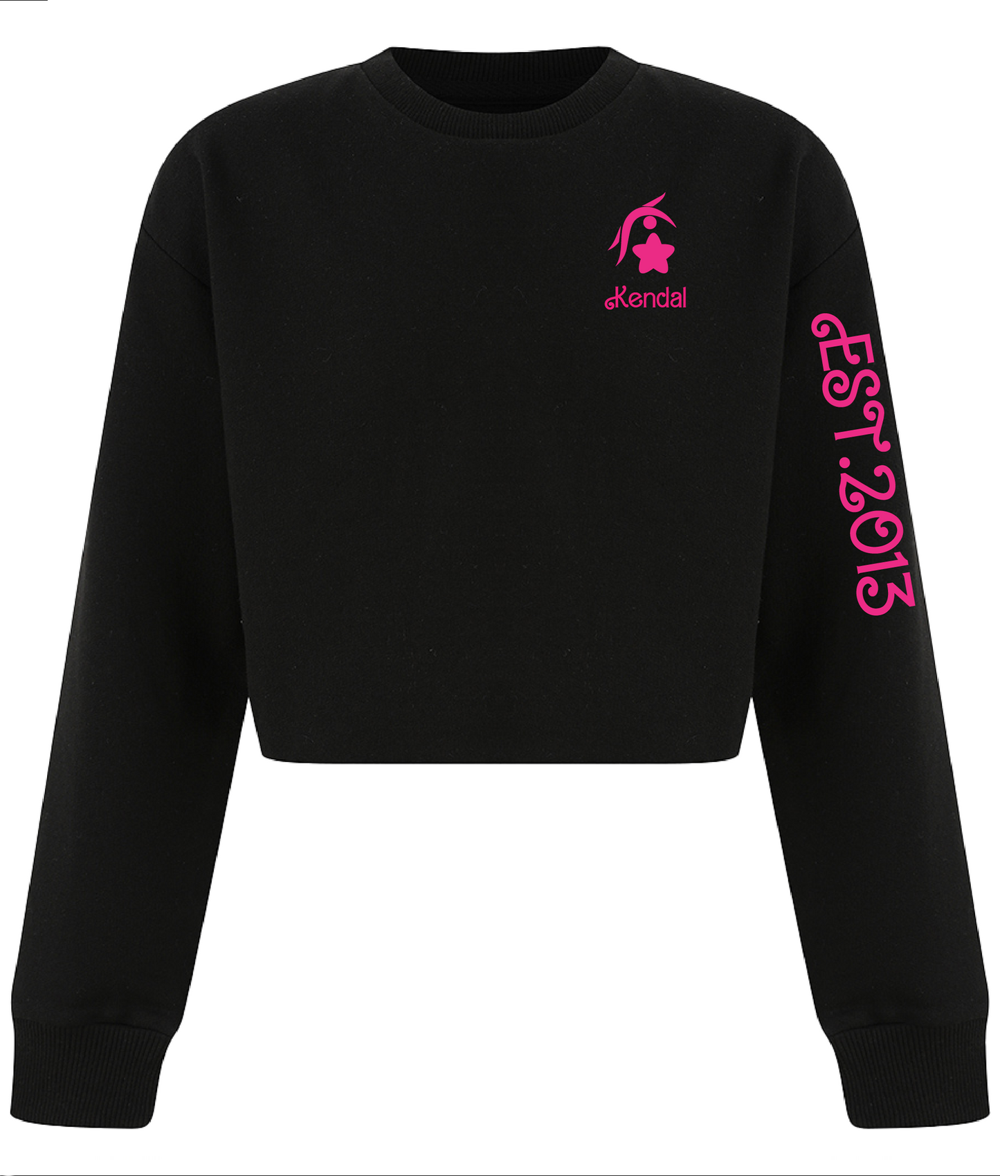 Personalised Cropped Sweatshirt (Child Sizes Only)