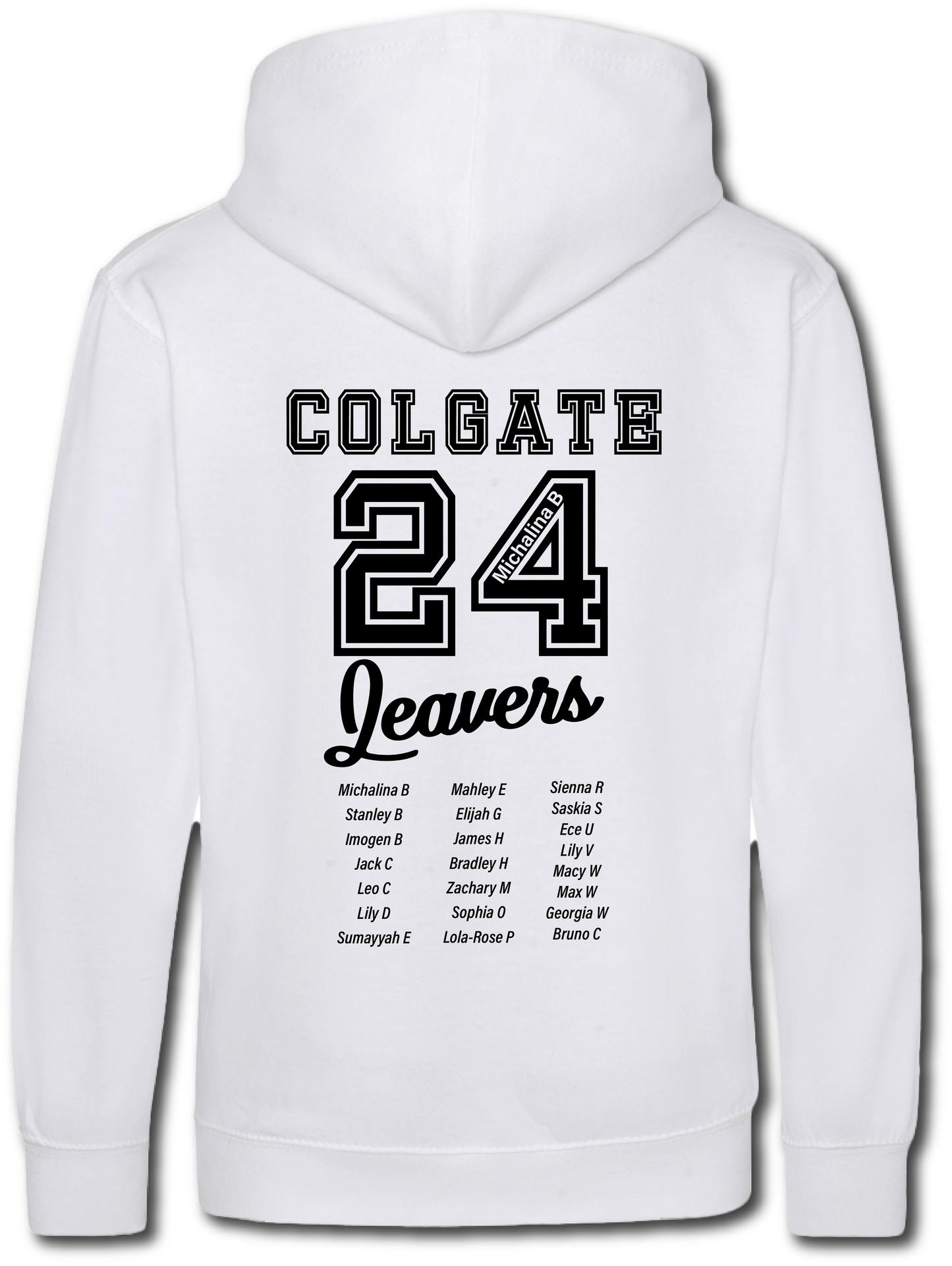 Colgate Leavers Hoodie - Personalised