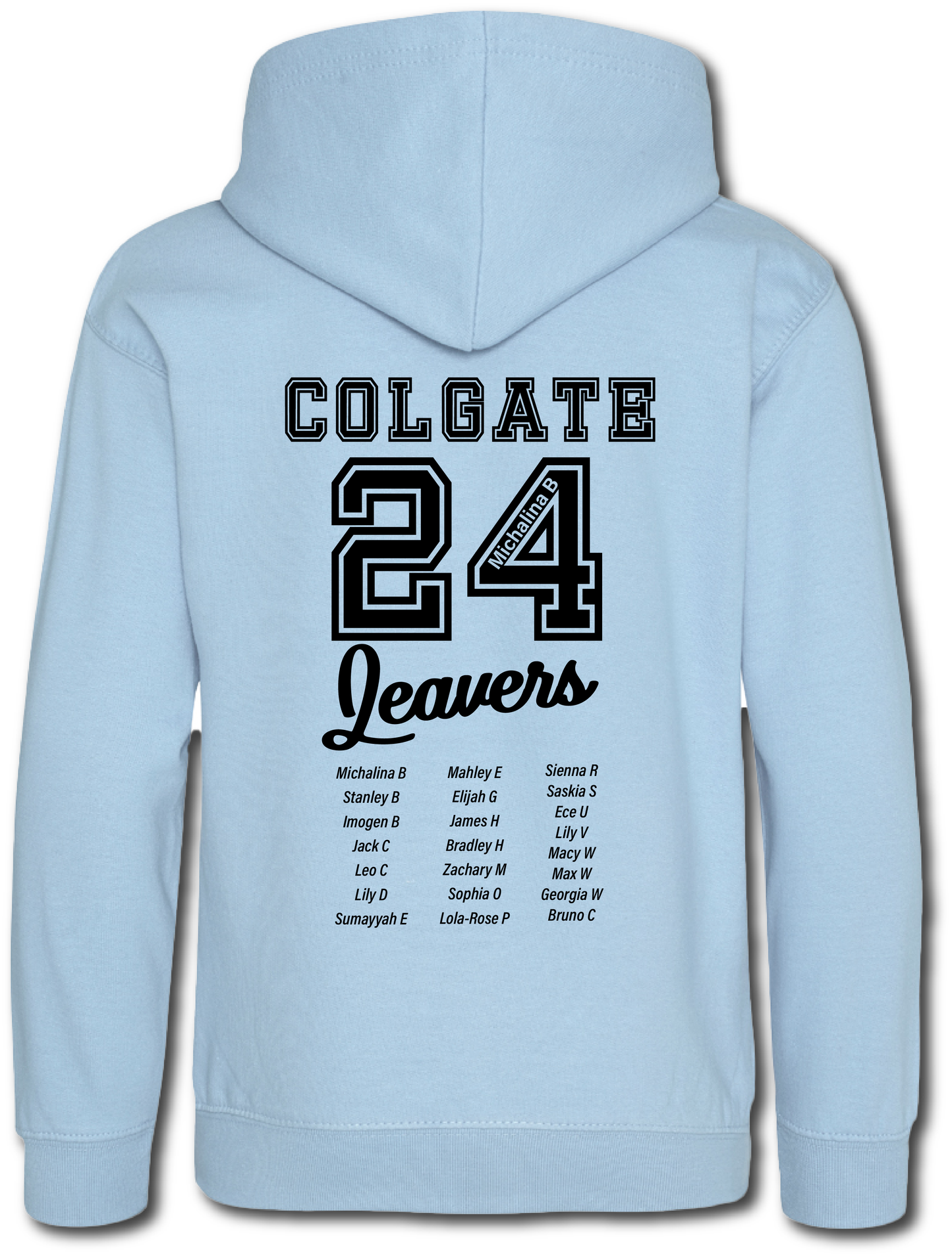 Colgate Leavers Hoodie - Personalised