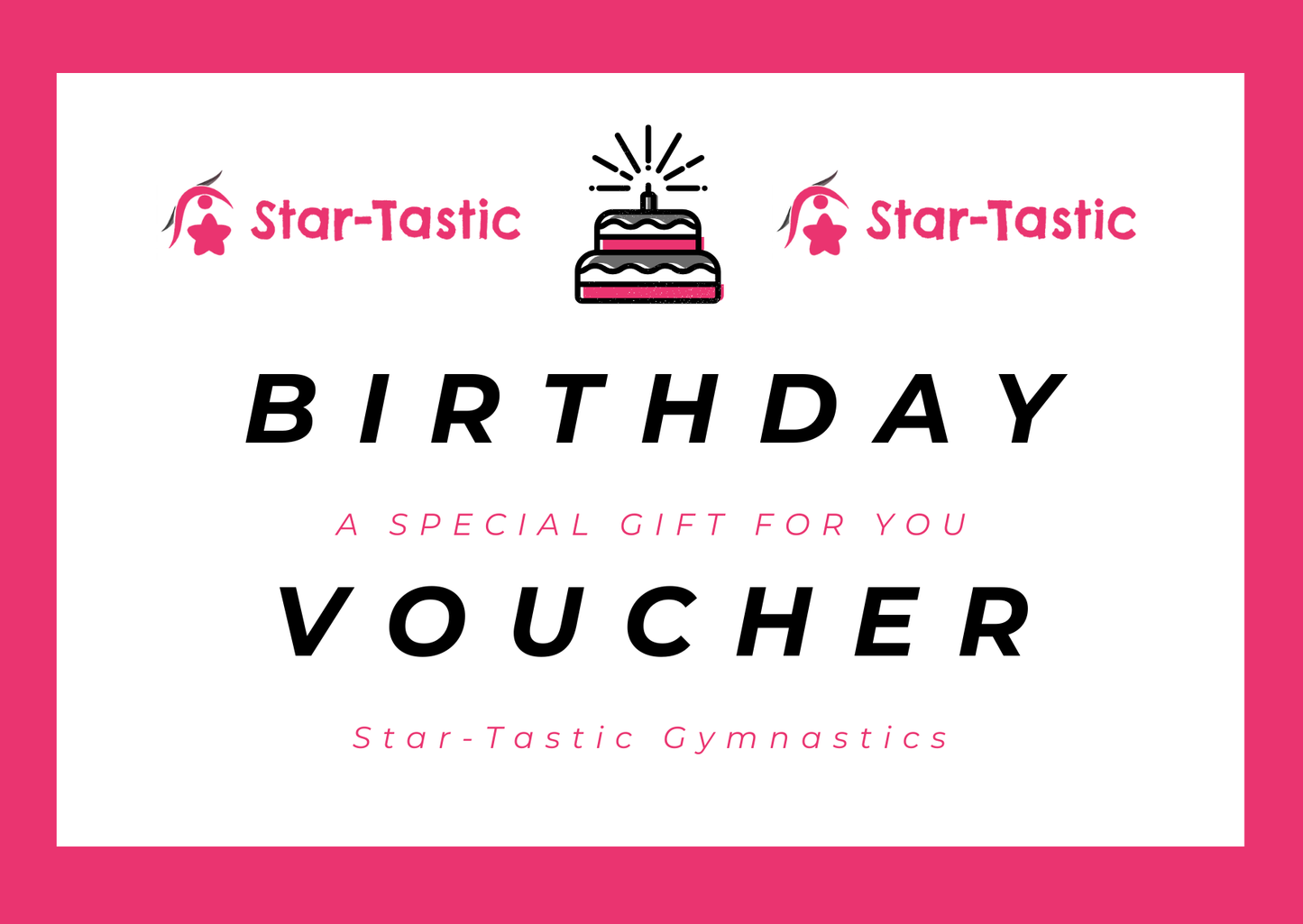 Star-Tastic Gymnastics 1-2-1 Coaching Session Gift Card
