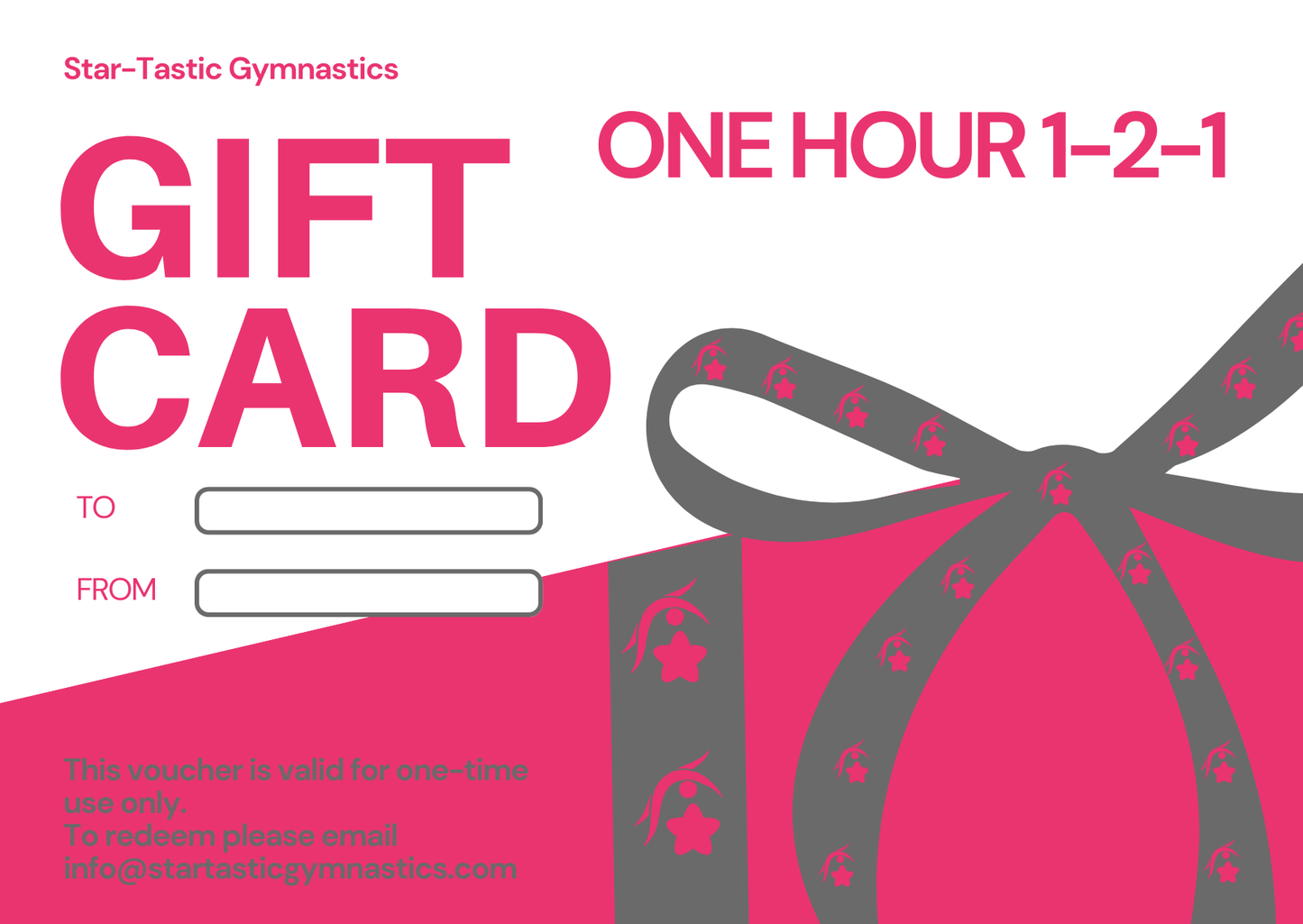 Star-Tastic Gymnastics 1-2-1 Coaching Session Gift Card