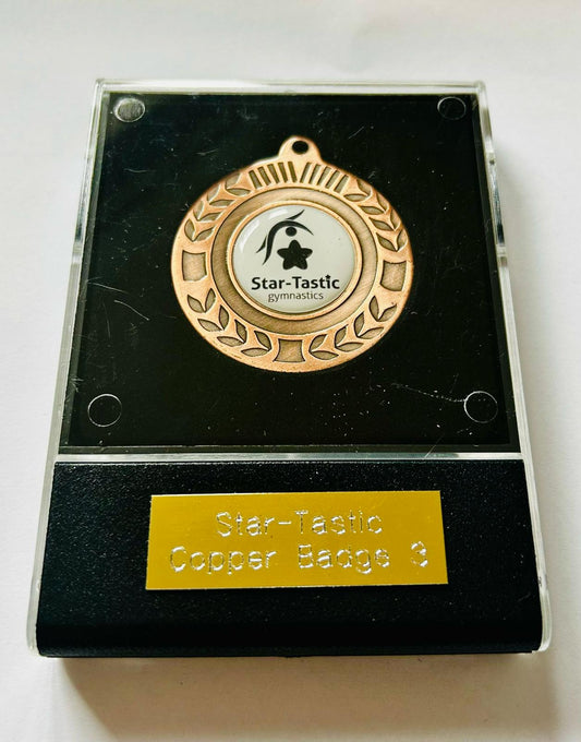 Gymnastics Badge 3 Medal - Copper